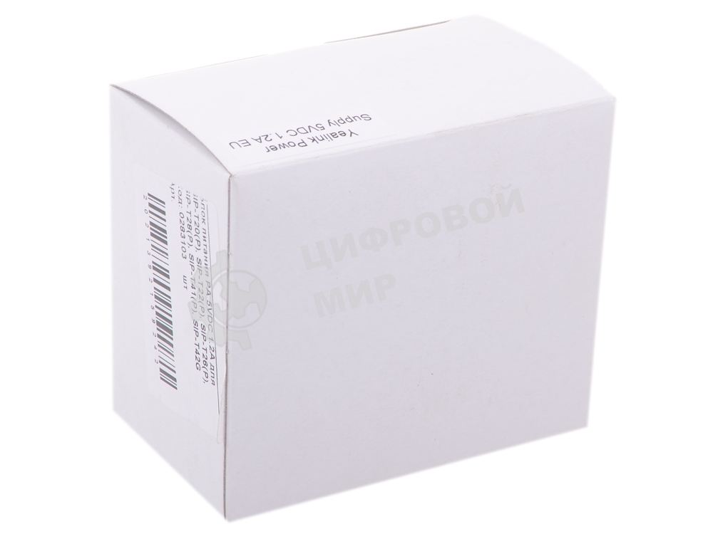 Блок питания YEALINK PA 5VDC 1.2A для SIP-T20(P), SIP-T22(P), SIP-T26(P), SIP-T28(P), SIP-T41(P), SIP-T42G