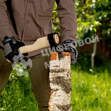 Топор кованый, в сборе, 680/900 г, деревянное топорище, 400 мм, Б, (Ижевск) Россия