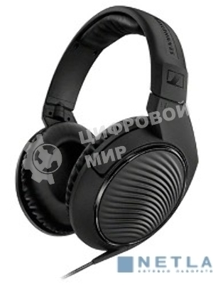 Проводные наушники Sennheiser HD 200 PRO черный, полноразмерные, jack 3.5 мм + 6.3 мм