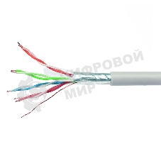 Кабель Cablexpert FPC-6057-4-CU, FTP indoor 4x2x0.57, медный, кат.6, однож., 305м, coil, серый