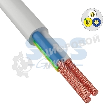 Провод соединительный ПВС 3x1,5 мм² 150 м белый ГОСТ 7399-97