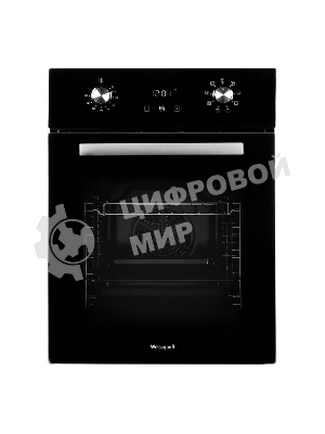 Духовой шкаф электрический Weissgauff EOY 451 PDB черный, встраиваемый
