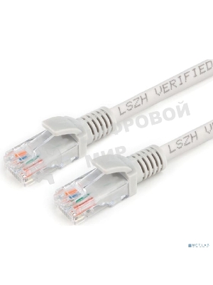 Патч-корд LSZH медный UTP Cablexpert PP30-2M cat.5e, 2м, литой, многожильный, серый