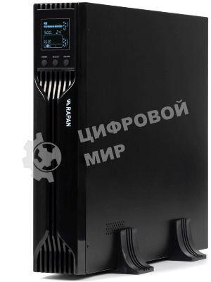 Источник бесперебойного питания ИБП Бастион RAPAN-UPS 3000 RACK+4x9Ah (2100 Вт, Line-interactive, встроенные АКБ 6 шт.x 9Ah) 8960