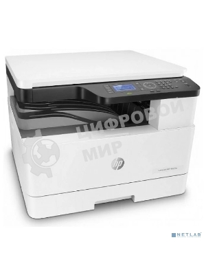 МФУ лазерное HP LaserJet MFP M438n (8AF43A), A3, ч/б, печ. до 22 стр/мин. (А4) до 12 стр/мин. (А3), 1200 x 1200 dpi (печать), 600x600dpi (скан.), USB, RJ-45