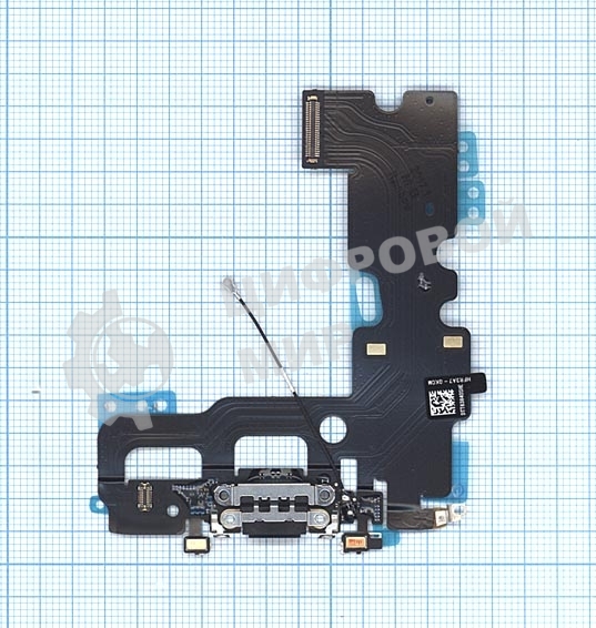Шлейф разъема питания для iPhone 7 черный