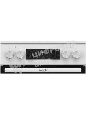 Плита электрическая Gorenje GEC5C61WG белый, конфорок 4 электрических, духовка 70 л, 50 см x 85 см x 59.4 см (без крышки)