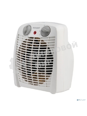 Тепловентилятор Rexant белый, 2000 Вт, 20 м2, термостат