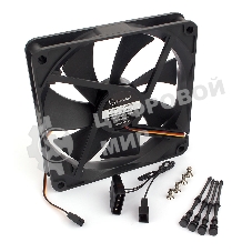 Вентилятор для корпуса Gembird черный, 140 мм, 2000 об/мин, 25.5 дБ, 3 pin