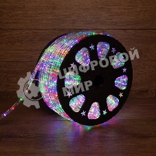 Дюралайт Neon-night LED, свечение с динамикой (3W) - мульти (RYGb), 24 LED/м, бухта 100м