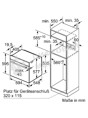 Духовой шкаф электрический Bosch HBG7341B1 черный
