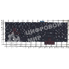 Клавиатура для ноутбука Acer Predator 15 G9-591 черная с подсветкой