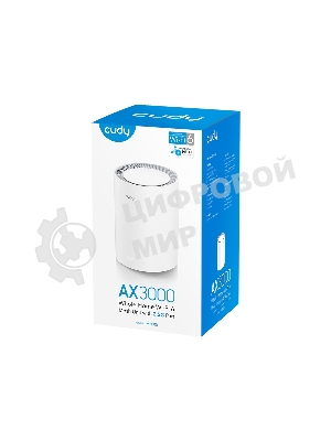 Бесшовный Mesh роутер Cudy M1800 (M1800 1-PACK) AX1800 10/100/1000BASE-TX/Wi-Fi белый