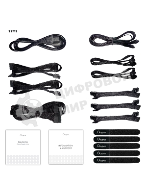 Блок питания 750W Ocypus Iota P750 (ATX, 80 PLUS Gold, APFC, 20+4 pin, 120мм fan, PCI-E 6+2Px3, 8xSATA) (Iota-P750-G1FFBK024X-EU)