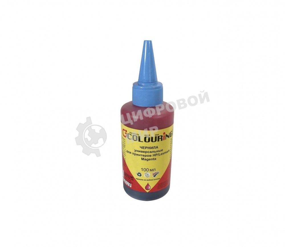 Чернила Colouring для принтеров HP/Lexmark универсальные Magenta 100 мл водн
