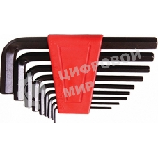 Набор ключей Matrix имбусовых hex 2.0–12мм crv 9 шт, удлиненные