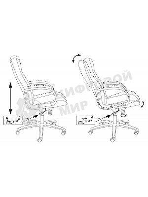 Кресло Бюрократ T-898AXSN/Black Стул (черная ткань)