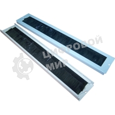 Щеточный кабельный ввод для настенных шкафов LANMASTER, серый