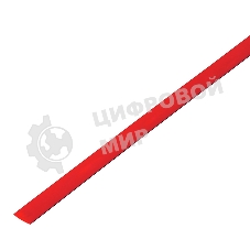 Термоусадочная трубка PROconnect 12/6,0 мм, красная, упаковка 50 шт. по 1 м