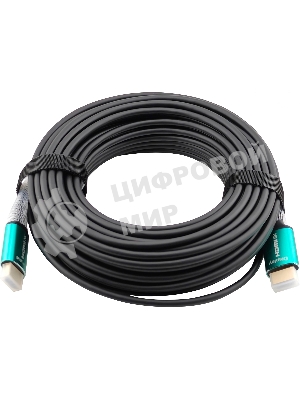 Кабель аудио-видео Cactus CS-HDMI-AOC-2.1-20 HDMI (m)/HDMI (m) 20м. позолоч.конт. черный