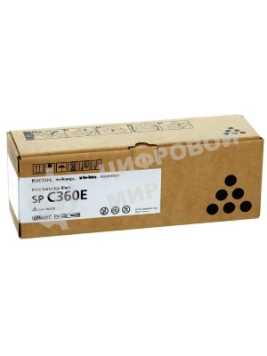 Картридж лазерный тип SP C360E черный для Ricoh SP C360DNw/SP C360SNw/SP C360SFNw/SP C361SFNw (2,5K)