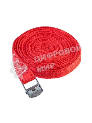 Ремень Rexant для крепления груза, с фиксатором, 6м красный