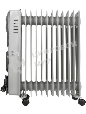 Обогреватель масляный Ресанта ОМ-12НВ (11 секций) белый, 2900 Вт, 25 м2, термостат 67/3/12