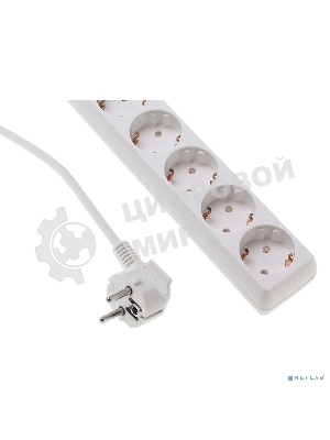 Сетевой удлинитель Buro BU-PS5.1/W 1.5 м (5 розеток) белый (пакет ПЭ)