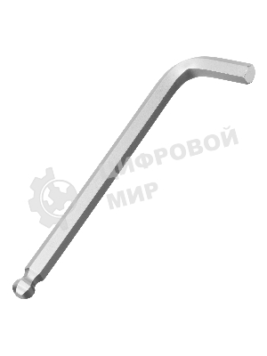 Набор ключей имбусовых Сибртех HEX, 2-12 мм, CrV, 9 шт., удлиненные, с шаром