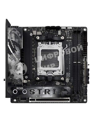 Материнская плата ASUS ROG STRIX X870-I GAMING WIFI, AM5, AMD X870, 2xDDR5, 2xSATA, 2xM.2, 1xPCI-E 5.0 x16, 1xHDMI, 2xUSB-C USB4, 1xUSB-C 10Gbps, 4xUSB-A 10Gbps, 1x 2.5Gb LAN, 2x3.5 мм, Mini-ITX