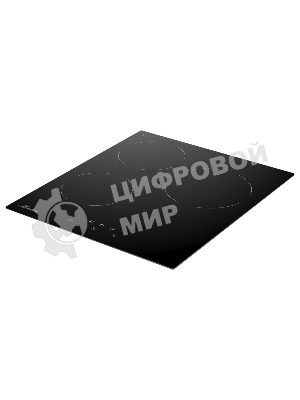 Варочная панель Monsher, High-Tech, Hi-Light, 45 см, 3 конфорки, 9 уровней мощности, сенсорное управление, автоматическое отключение, индикация остаточного тепла, таймер, черный