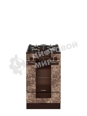 Плита газовая Gefest 5500-02 0114 коричневый, конфорок 4 шт, духовка 52 л, 50 см x 85 см x 58.5 см