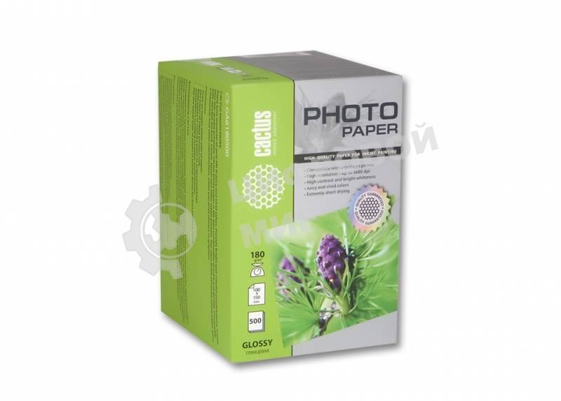 Фотобумага Cactus CS-GA6180500 глянцевая A6 180 г/м2 500 листов