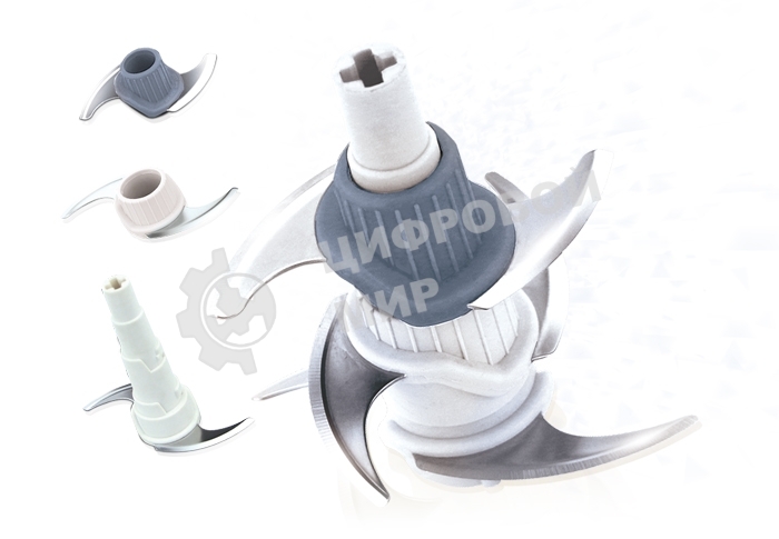 Чоппер Centek CT-1392 Сталь 600Вт 6 лезвий, стеклянная чаша 1,2л, разборные ножи