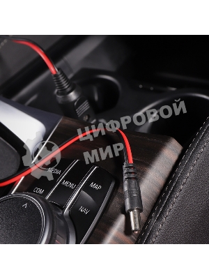 Автозарядка с индикатором Rexant (разъем 2.1х5.5) (АЗУ) шнур прямой 1.5 м