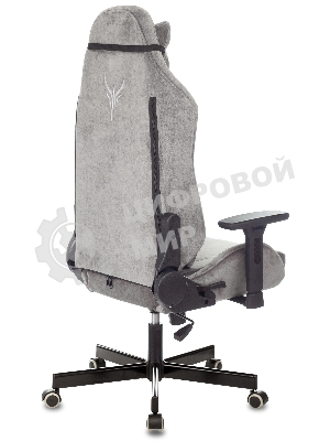 Кресло Бюрократ Knight N1 Fabric серый, ткань, 120 кг, механизм качания