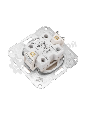 Переключатель Kranz DEA 1кл прох. с/у 10А мех. бежевый