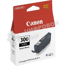 Картридж струйный Canon PFI-300 MBK EUR/OCN черный (1750 стр.) для Canon imagePROGRAF PRO-300