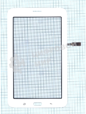 Сенсорное стекло (тачскрин) для Samsung Galaxy Tab 3 Lite 7.0 SM-T114, белое