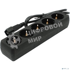 Сетевой фильтр для ИБП ExeGate EX221201RUS SPU-5-1.2B (5 розеток, 1.2м, UPS вилка IEC320-C14, черный)