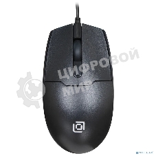 Мышь проводная Oklick 147M черный, 1600 dpi, USB, кнопки - 3