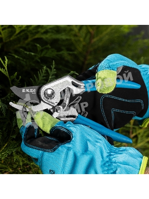 Секатор прямого реза Palisad LUXE 205 мм, алюминиевые рукоятки в ПВХ-оболочке