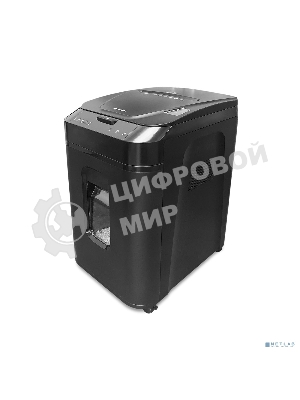 Шредер ГЕЛЕОС АП40-4, DIN P-4 (4 ур-нь секр.), фрагмент 3,9х12мм, АВТОПОДАЧА 170 лист (70г/м2), пл.карты/скрепки/скобы, 37 литров