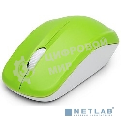 Мышь DELUX M-136 (зелено-белая)