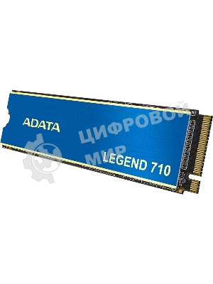Накопитель SSD ADATA LEGEND 710, 256Gb, PCIe 3.0 x4, M.2 2280, NVMe, R/W 2100/1000, с радиатором