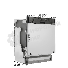 Встраиваемая посудомоечная машина Bosch SMV25EX02E, 59.8 см, 13 компл., 48 дБ, класс E