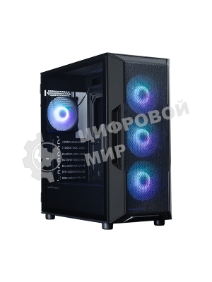 Компьютерный корпус ZALMAN MidiTower I3 NEO ARGb V2 black (ATX, без БП, 2xUSB3.0, 4x120мм ARGb) (Zalman i3 NEO ARGb V2 Black)