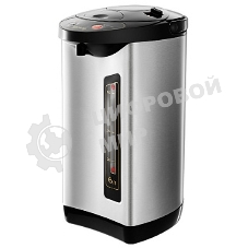 Термопот ЯРОМИР ЯР-1900 Мощность в режиме кипячения 900 Вт. Мощность в режиме поддержания температуры воды 30 Вт. Объем 6 л. Корпус и внутренняя емкость из нерж. стали. Вращение корпуса на основании на 360°. Шкала уровня воды. Световые индикаторы работы. Съемный сетевой шнур электропитания. Съемная крышка для удобства очистки. 3 способа подачи воды: ручной, автоматический, электрический. Функции повторного кипячения и дехлорирования воды. Режим поддержания температуры воды. Защита от перегрева. Блокировка ручной помпы от случайного нажатия. Автоматическое отключение при недостаточном количестве воды. черный.