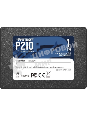 Накопитель SSD Patriot P210, 1Tb, SATA III, 2.5