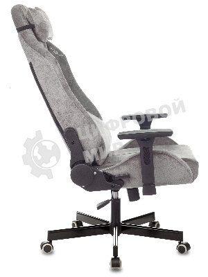 Кресло Бюрократ Knight N1 Fabric серый, ткань, 120 кг, механизм качания